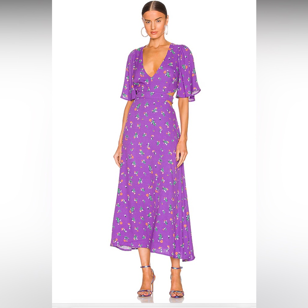 AFRM Renzo Dress in Violet Bouquet